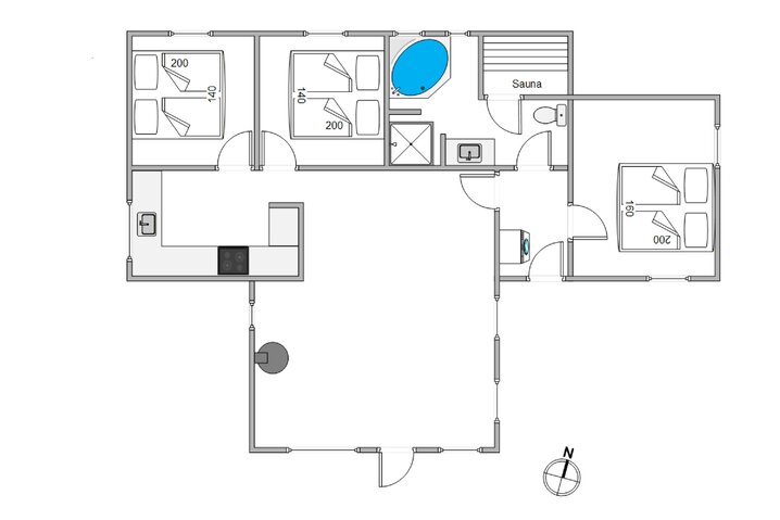 Ferienhaus 60400 in Bjergbovej 14, Blåvand - Bild #13