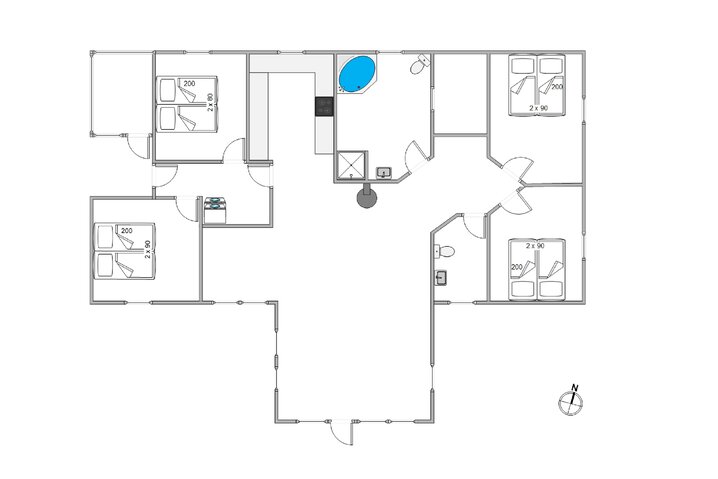 Sommerhus 60556 på Sønder-Vasevej 122, Blåvand - Billede #13