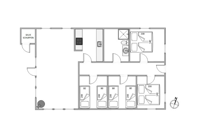 Ferienhaus 60643 in Lommen 6, Blåvand - Bild #5