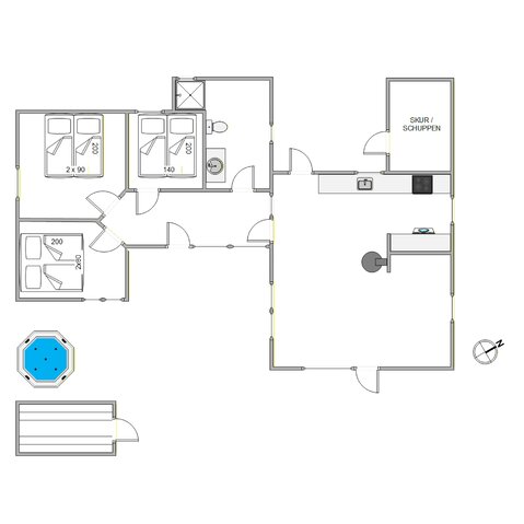 Ferienhaus 60725 in Bjergvej 18, Blåvand - Bild #13