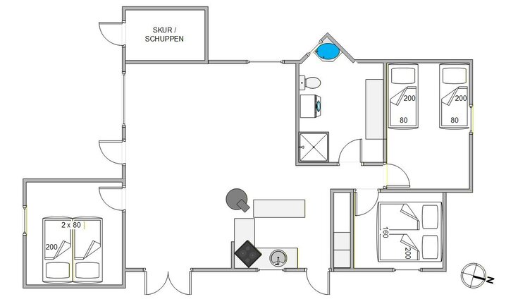 Holiday home 72070 at Lyngbakken 36, Rindby Strand - Picture #13