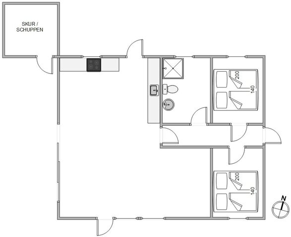 Sommerhus 72185 på Sønder Meldbjergdal 1, Rindby Strand - Billede #13