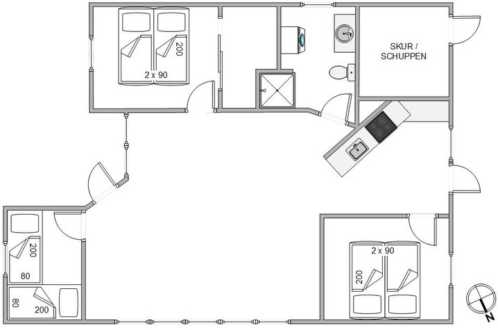 Ferienhaus 73066 in Præstens Toft 6, Sønderho - Bild #13