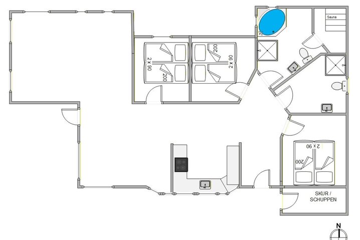 Sommerhus 73204 på Præstemarken 4, Sønderho - Billede #9