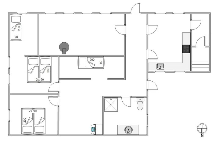 Sommerhus 80011 på Juvrevej 82, Toftum, Rømø - Billede #13