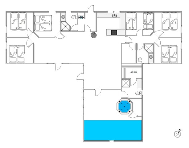 Ferienhaus 80082 in Moritzvej 18, Toftum, Rømø - Bild #5