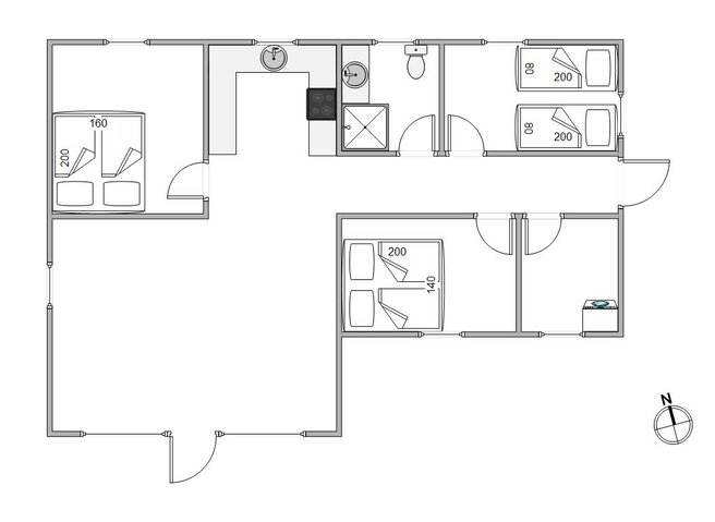 Ferienhaus 80096 in Koubjerg 1, Toftum, Rømø - Bild #13