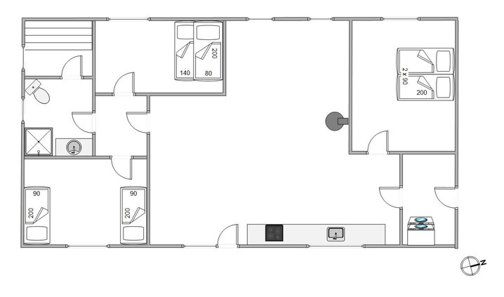 Sommerhus 80151 på Vestervej 31, Toftum, Rømø - Billede #5
