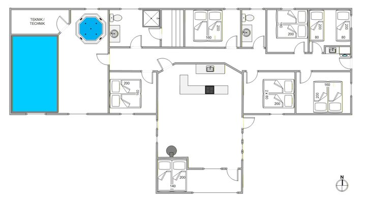 Holiday home 80166 at Vestervej 29B, Toftum, Rømø - Picture #5