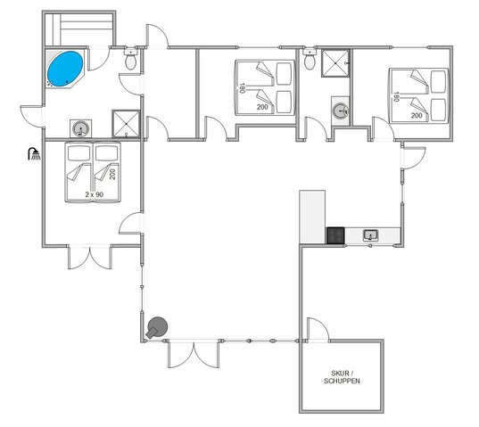 Ferienhaus 80308 in C L Møllersvej 32, Toftum, Rømø - Bild #11