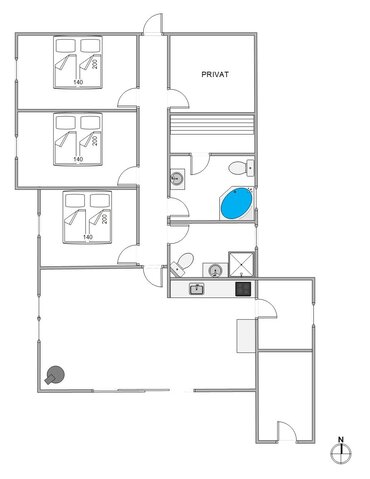 Ferienhaus 81051 in Ringvejen 87, Bolilmark, Rømø - Bild #13