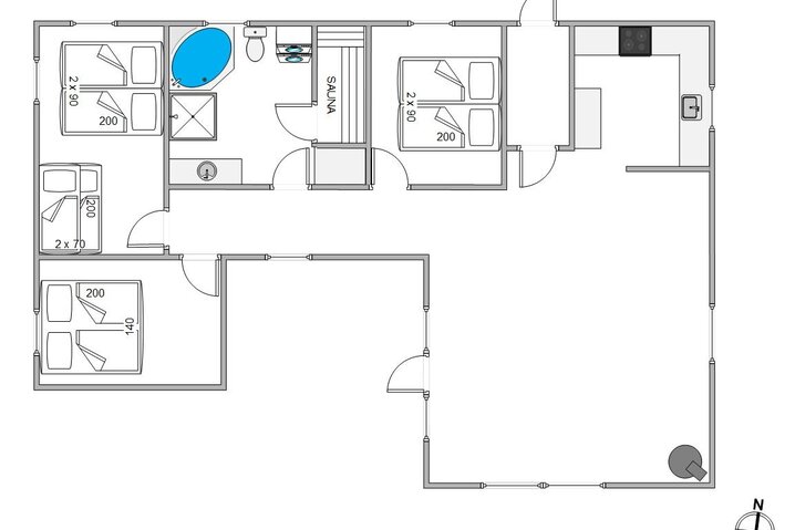 Ferienhaus 81090 in Ringvejen 122, Bolilmark, Rømø - Bild #5