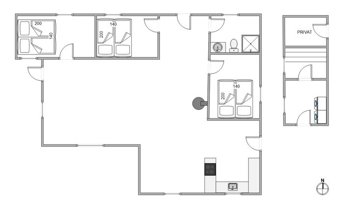 Ferienhaus 81158 in Blåbærvej 3, Bolilmark, Rømø - Bild #5