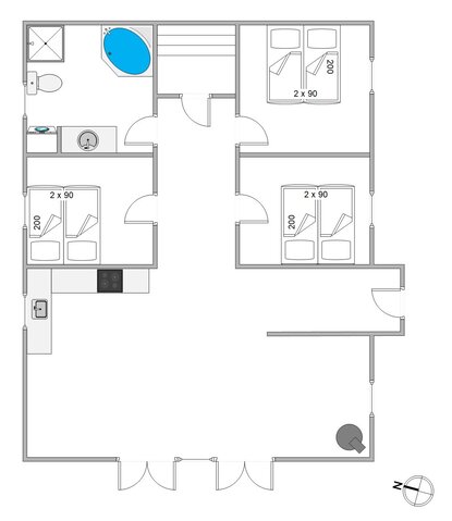 Sommerhus 81280 på Ringvejen 56, Bolilmark, Rømø - Billede #13