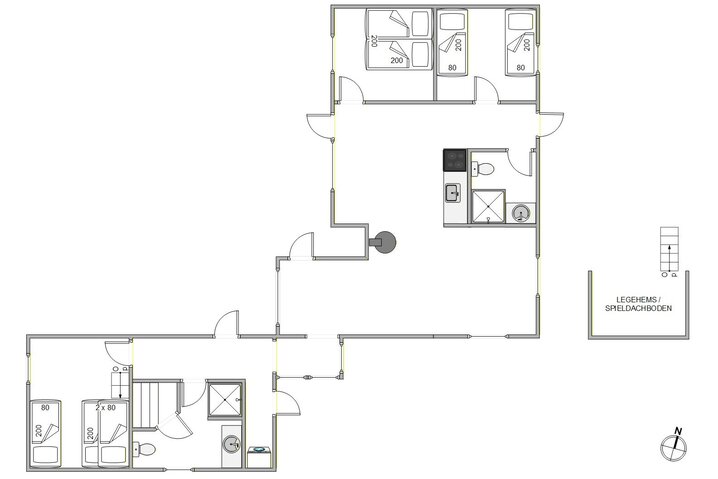 Ferienhaus 82024 in Kap Farvel 9, Kongsmark, Rømø - Bild #5