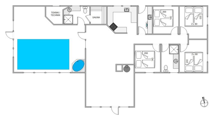 Sommerhus 82080 på Godthåbsvej 7, Kongsmark, Rømø - Billede #5