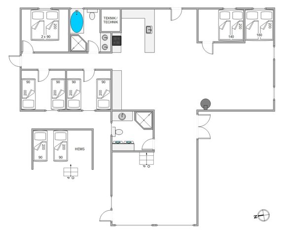 Ferienhaus 82134 in Småfolksvej 62, Kongsmark, Rømø - Bild #13