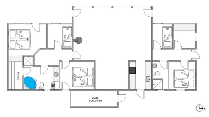 Ferienhaus 82137 in Ejnar Mikkelsensvej 20, Kongsmark, Rømø - Bild #13
