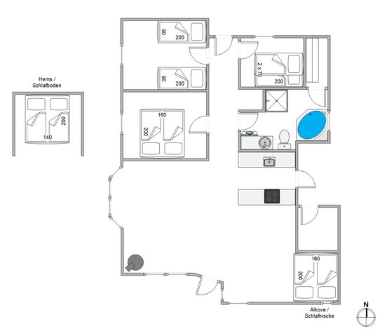 Ferienhaus 82182 in Godthåbsvej 10, Kongsmark, Rømø - Bild #13