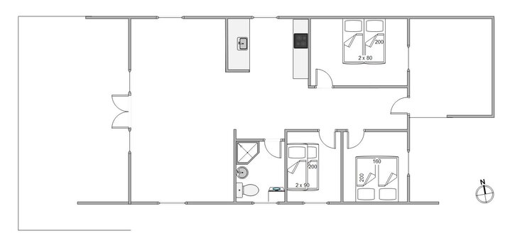 Ferienhaus 82223 in Egedesminde 2, Kongsmark, Rømø - Bild #13