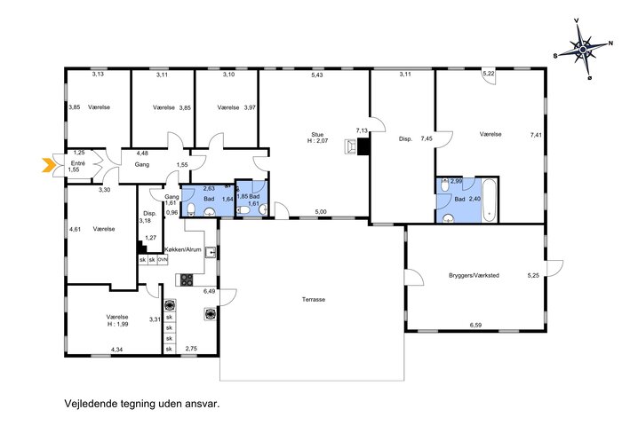 Ferienhaus 82350 in Havnebyvej 41, Tvismark, Rømø - Bild #13