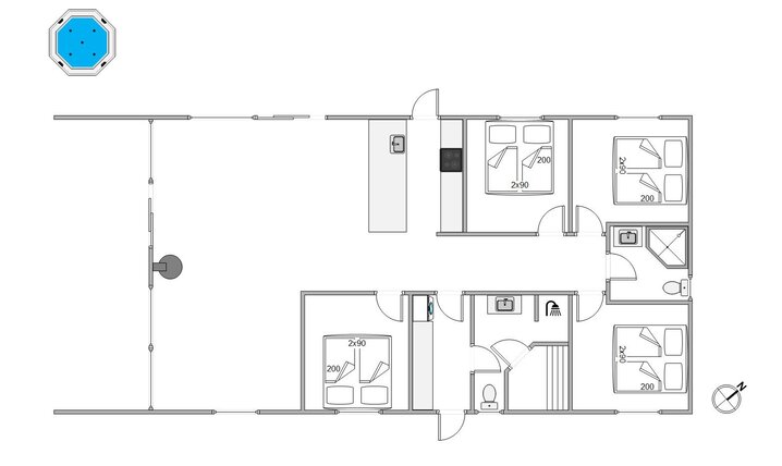 Ferienhaus 83170 in Lakolk 164, Lakolk, Rømø - Bild #13