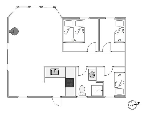 Ferienhaus 83245 in Lakolk 215, Lakolk, Rømø - Bild #13