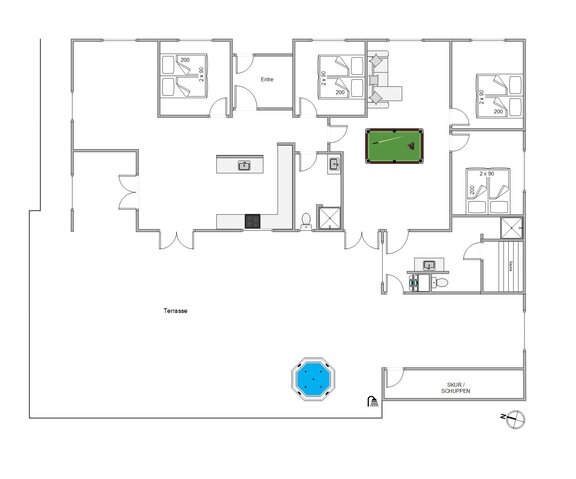 Ferienhaus 84025 in J Tagholmsvej 21, Kromose, Rømø - Bild #13