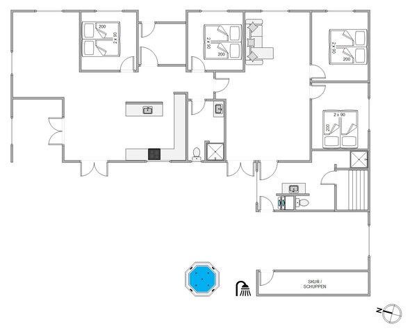 Sommerhus 84025 på J Tagholmsvej 21, Kromose, Rømø - Billede #13