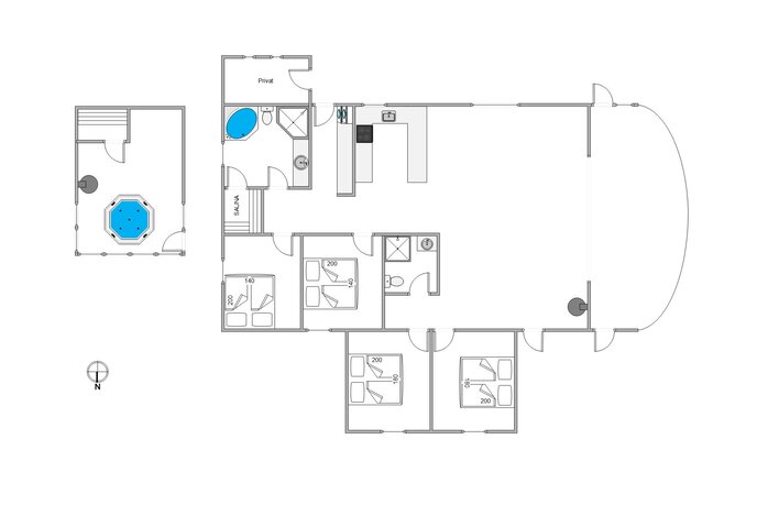 Ferienhaus 84033 in Peder Jespersensvej 5, Kromose, Rømø - Bild #13