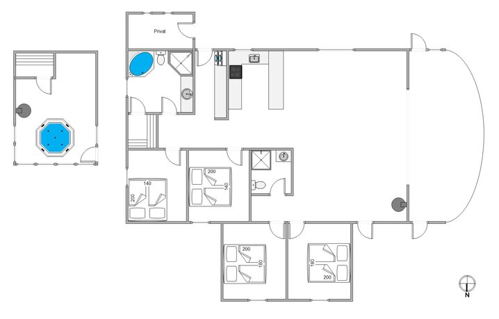 Ferienhaus 84033 in Peder Jespersensvej 5, Kromose, Rømø - Bild #5