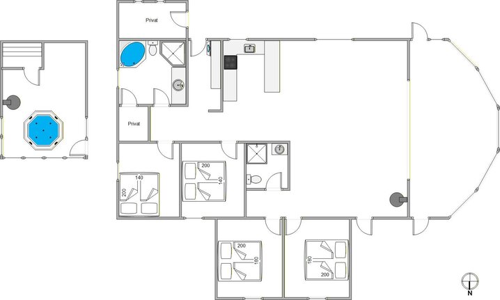 Sommerhus 84033 på Peder Jespersensvej 5, Kromose, Rømø - Billede #5