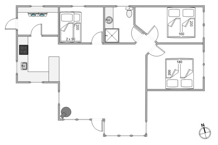Sommerhus 84043 på Kromosevej 12, Kromose, Rømø - Billede #5