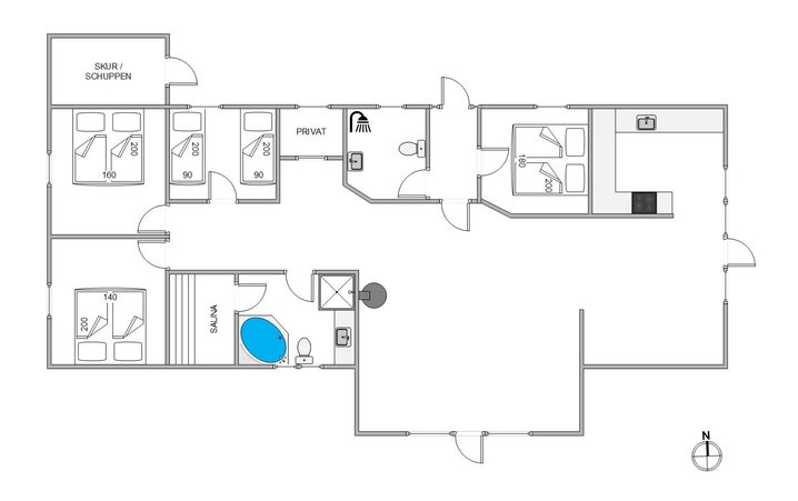 Ferienhaus 84084 in P S Carlsvej 9, Kromose, Rømø - Bild #13