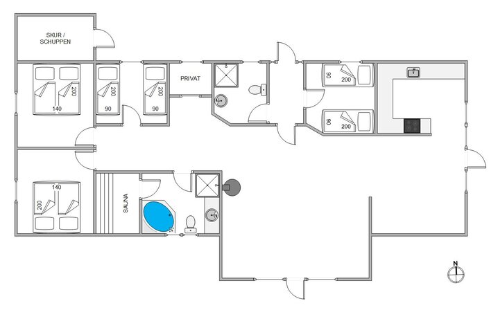 Sommerhus 84084 på P S Carlsvej 9, Kromose, Rømø - Billede #5