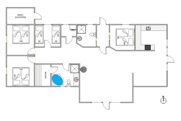 Sommerhus 84084 på P S Carlsvej 9, Kromose, Rømø - Billede #5