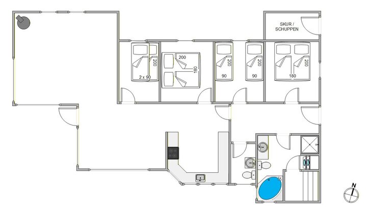 Ferienhaus 84094 in E Jensensvej 9B, Kromose, Rømø - Bild #5