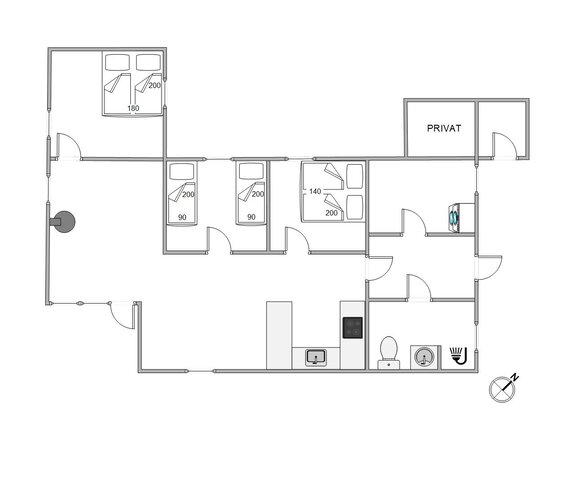 Sommerhus 84202 på J Tagholmsvej 64, Kromose, Rømø - Billede #13