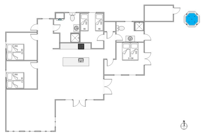 Sommerhus 84266 på Chresten Krommes Vej 7, Kromose, Rømø - Billede #1