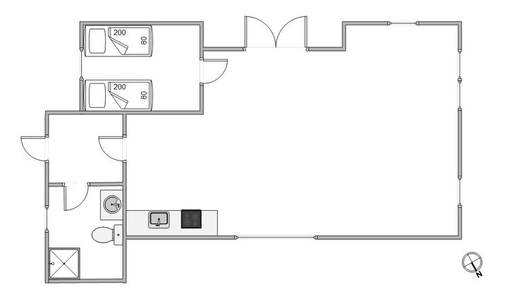 Sommerhus 86001 på Lyngvejen 65, Havneby, Rømø - Billede #5