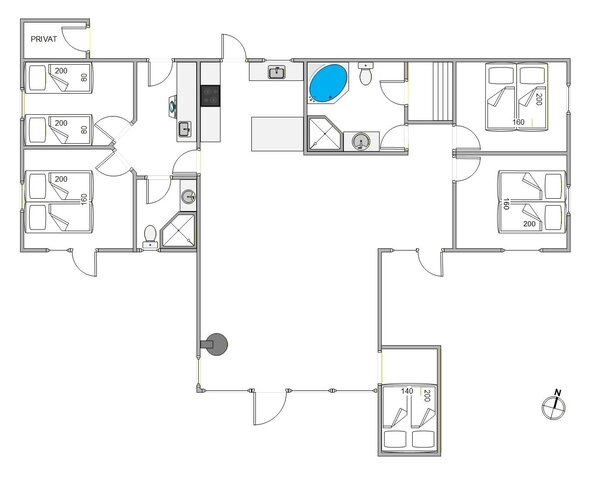 Sommerhus 87014 på Vestergårdsvænget 16, Sønderstrand, Rømø - Billede #5