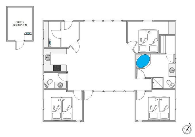 Sommerhus 87066 på Vestergårdsvænget 1, Sønderstrand, Rømø - Billede #5