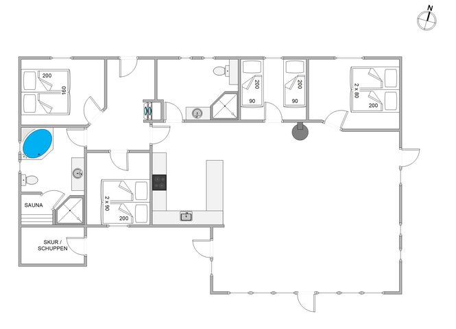 Ferienhaus 87075 in Dværgternen 7, Sønderstrand, Rømø - Bild #13