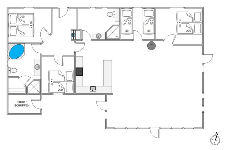Ferienhaus 87075 in Dværgternen 7, Sønderstrand, Rømø - Bild #13