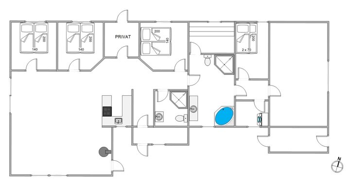Ferienhaus 87095 in Sneppen 9, Sønderstrand, Rømø - Bild #5