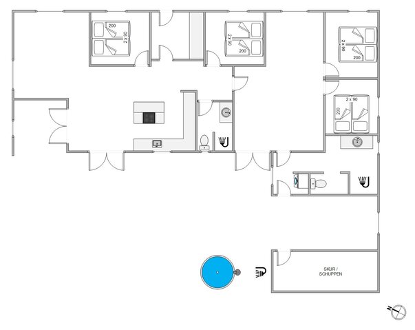 Sommerhus 87136 på Vestergårdsvænget 10, Sønderstrand, Rømø - Billede #13