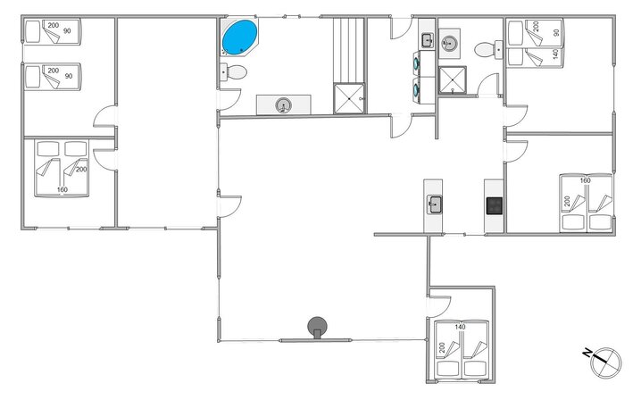 Ferienhaus 87143 in Vestergårdsvænget 15, Sønderstrand, Rømø - Bild #13