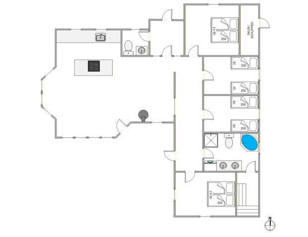 Ferienhaus 87263 in Umanaksvej 16, Kongsmark - Bild #5