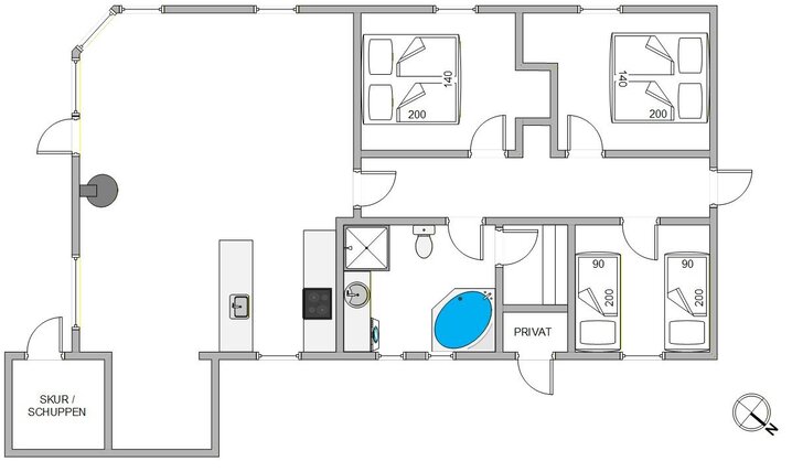 Ferienhaus A1175 in Arvidvej 104, Bjerregård - Bild #13