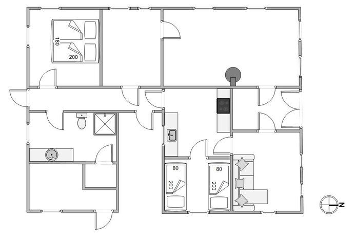 Ferienhaus A1280 in Redningsvejen 3, Nymindegab - Bild #13